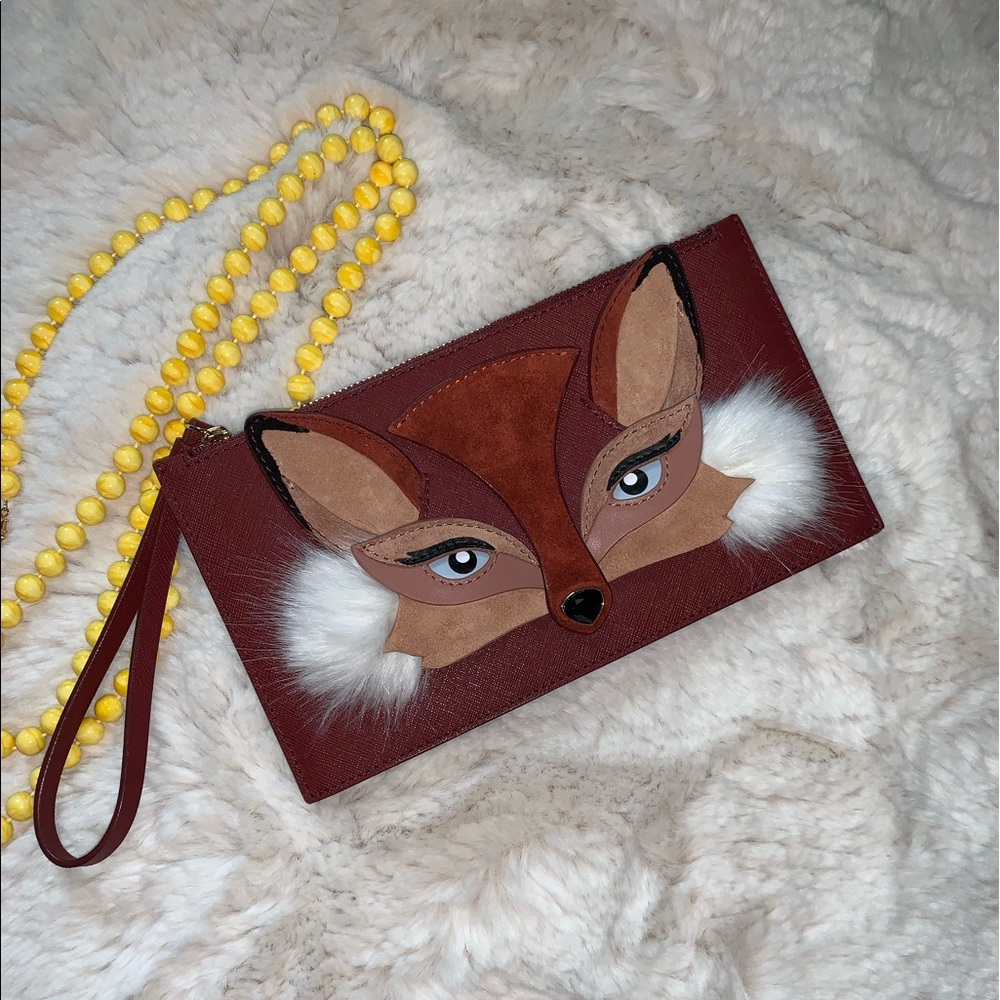 NWOT Kate Spade Fox Wristlet